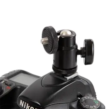 Karšto Batų Mount Adapteris Mini Kamuolį Galva Žiedas Šviesos Adapteris Fotoaparatai, vaizdo Kameros, Mikrofono, Vaizdo Monitorius, Trikojis ir Daugiau