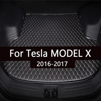 Automobilio bagažo skyriaus kilimėlis Tesla MODEL X šešių sėdynių. 2016 m. 2017 linijinių krovinių kilimų interjero aksesuarų dangtis