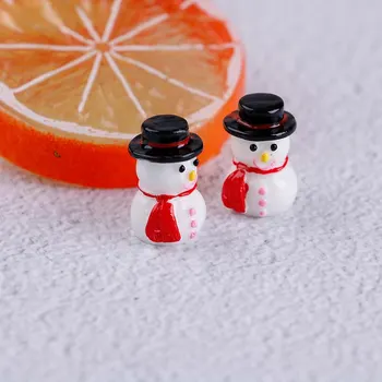 2vnt/komplektas Mini Dervos Sniego Statulėlės Amatų Sodo Dekoro Ornamentą Augalų Puodą Pasakų Micro Kraštovaizdžio Bonsai Kalėdų Dovana