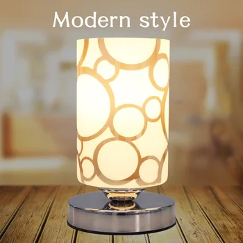 Šiuolaikinės paprastas stalo lempos mados miegamojo, naktiniai staleliai, lempa kambarį 