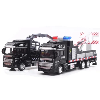 1:48 Lydinio Policijos Gelbėjimo priemonės Pull-Back Automobilių Žaislas Gelbėjimo Lydinio Automobilio Modelį Žaislas Traukti Atgal Vaikams