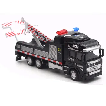 1:48 Lydinio Policijos Gelbėjimo priemonės Pull-Back Automobilių Žaislas Gelbėjimo Lydinio Automobilio Modelį Žaislas Traukti Atgal Vaikams