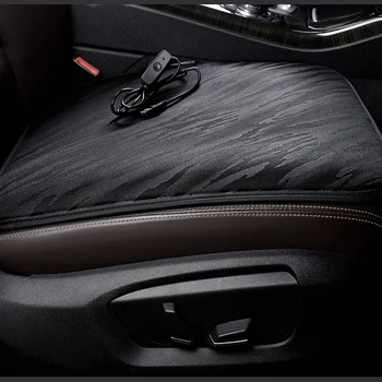 KADULEE 12V Šildomos automobilių sėdynės padengti Ssangyong visų modelių Actyon Kyron Tivolan Rexton korando žiemos automobilių sėdynės pagalvėlės