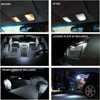 Nemokamas Pristatymas 8pc automobilių stiliaus LED Žibintai, Automobilių Stilius Hi-Q Interjero Paketas Rinkinys, Skirtas 