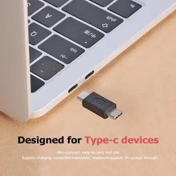 3pcs Pakuotės Tipas-C USB-C Išplėtimo Jungtis Adapteris USB 3.1 Vyrų, Vyrų, Moterų Jungtis jungties Kištukas Nintendo Jungiklis