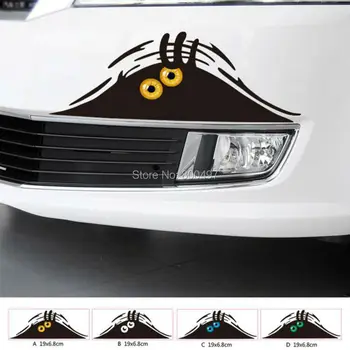 Naujausias Dizaino Įvairių Spalvų Automobilių Stilius Kopų Smėlio Monstras Peeping Peering Automobilio Lipdukas, Decal, Automobilių Reikmenys