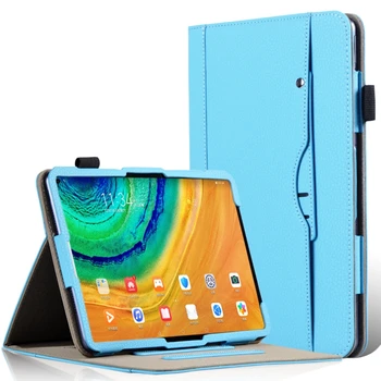 Ajustable Stovėti PU Verslo Knygos Flip Cover Atveju, Huawei MatePad Pro 10.8 2019 MRX-W09 W19 AL09 AL19 Tablet Dirželis