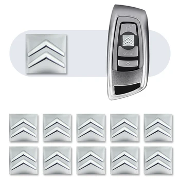 10 Vnt 15mm Nuotolinio Valdymo Mygtuką Emblema Logotipas Įklija, Citroen C1 C2 C3 C4 C5 C6 C8 C4L DS3 DS5 Automobilių Reikmenys