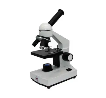YJ-9107A Šešių-stop dial diafragma paprasto etape su suporuoti įrašus Monokuliariniai Biologinis Mikroskopas studentams