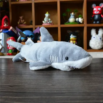 Aukštos kokybės prekių mielas ryklys 28cm pliušinis žaislas modeliavimas ryklys lėlės dovana d903