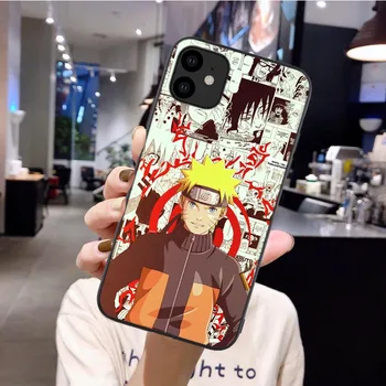 Naruto Kakashi Anime, Japonų Anime Sasuke Telefono dėklas Skirtas iPhone 12 11 Pro Max XR X XS Max SE 6s 7 8 Plius Minkštas Matinis Dangtelis Coque