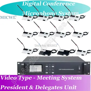 Aukščiausio Rango Vaizdo Telekonferencijos Skaitmeninis Konferencija Mikrofonų Sistema MICWL A450M-45 1 Pirmininko Deleguoti 45