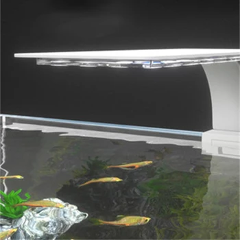 Super Slim LED Šviesos Akvariumas Apšvietimas Augalams Augti Lemputė 5W/10W/15W Vandens Augalų Apšvietimas Vandeniui Clip-on Lempa Žuvų Bakas