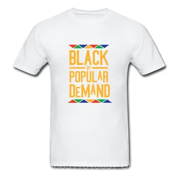 Naujas mados vyrai marškinėlius Black By Popular Demand Genčių Aukso Raidė atspausdinta marškinėliai trumpomis Rankovėmis medvilnės O-neck Tee Marškinėliai