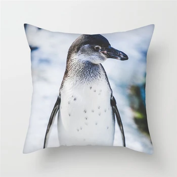 Fuwatacchi Gyvūnų Dažytos Mesti Pagalvę Padengti Mielas Pietų Ašigalio Pingvinas Pagalvėlių Apvalkalus Namų Sofos, Dekoratyviniai Pagalvių Užvalkalai 2019