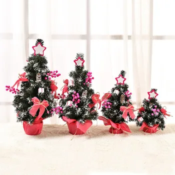 50/40/30cm Mini Kalėdų Eglutės Kalėdų Dekoracijos, Nedidelis Medis Pateikti Darbalaukio Kalėdų Šventė Namų Puošyba