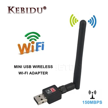 Kebidu 150Mbps Mini USB WiFi LAN Adapteris MT7601 WiFi Bevielio ryšio USB Adapteris 150M LAN Tinklo Korta