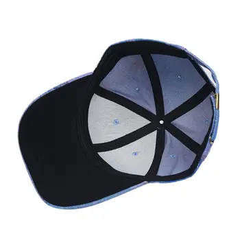 Unisex Giliai Spalvos Tie Dažai Lapų Spausdinimo Beisbolo Kepuraitę Lauko Saulės Harajuku Hip-Hop Reguliuojamas Snapback Kepurės Snapeliu