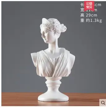 Venera krūtinė skulptūra baldų kambarį vyno kabineto apdaila 
