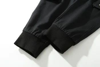 2019 Harajuku Naują Atsitiktinis Kelnės Vyrams Medvilnės Krovinių Kelnės Mados Vyras hip-hop dizaino Pusės Multi Kišenės Drabužių Streetwear