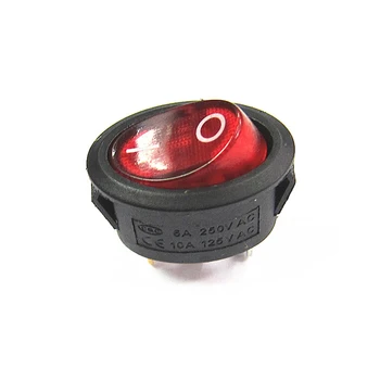 Ovalo formos Jungiklis 5 Pc On / Off, red Svirtinis Jungiklis 3 Kištukai Jungiklis 6A 250V 10A 125V AC pagalbiniai Elektros Reikmenys.