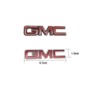 2vnt Automobilių Kamieno Pusėje Lipdukas Metalo Logotipas Ženklelis GMC Logotipą, Siera Canyon Yukon Pasiuntinys 