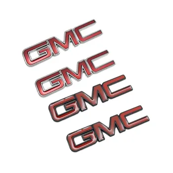 2vnt Automobilių Kamieno Pusėje Lipdukas Metalo Logotipas Ženklelis GMC Logotipą, Siera Canyon Yukon Pasiuntinys 