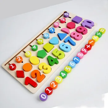Vaikų ankstyvojo ugdymo logika mokymosi valdybos įdomios spalvos, formos pažinimo daugiafunkcinis mokymo priemones, žaislus