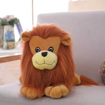 25/30/40/50CM modeliavimas liūtas furry iškamša pliušinis žaislas, lėlė,berniuko minkštas žaislas pagalvę,namo apdaila,gimtadienio dalis dovana