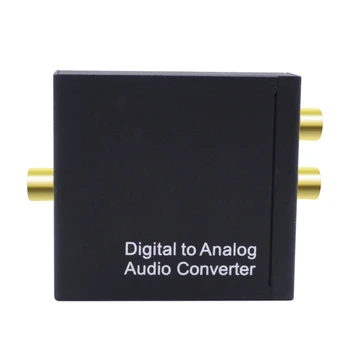 Skaitmeninio į Analoginį Keitiklis DAC Digital SPDIF Toslink į Analoginį Stereo o L/R Konverteris Adapteris su Optical Cable for PS3 XB