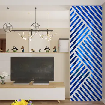 Šiaurės akrilo 3D stereo siena lipdukas namų puošybai INS sofa-lova, TV Foną, sienos kambarį Studijuoti kambarys Netaisyklingos geometrijos