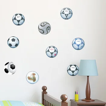 Kambario sienų lipdukai nuimamas miegamasis bendrabutyje futbolo lipdukų lipni kambarį miegamojo sienų lipdukai