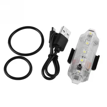 USB Įkrovimo Dviratį LED Uodegos Šviesos Dviračių Saugus Dviračių Įspėjamasis Žibintas Galinis 4 Blykstės Režimas Dviratį Galiniai Žibintai Dviračių Įrangos #918