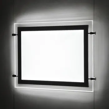 9PCS Kraštovaizdžio Kabo A4 Dvipusis Nekilnojamojo Turto vitrinos Ženklai šviesdėžės Magnetic Akrilo LED Apšviestas Plokštės
