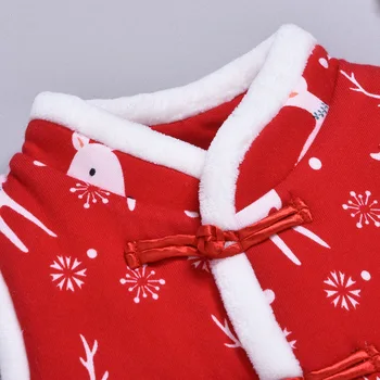 INS Kalėdų Briedžių Men 's and Women 's Kūdikių Viršutiniai drabužiai Liemenė Kūdikiui Grynos Medvilnės Vakarų Stiliaus Liemenė Gegužinė Atostogų Liemenė