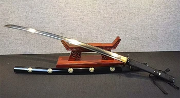 Rankų Darbo Japonijos Samurajų Kardas Katana Molio Grūdintas T10 Plieno Ašmenys Aštrūs Wakizashi