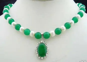 4 spalvų! žavinga žalia/mėlyna/rožinė Natūralaus Akmens balta perlų vėrinį+GP Natūralaus Akmens pakabukas
