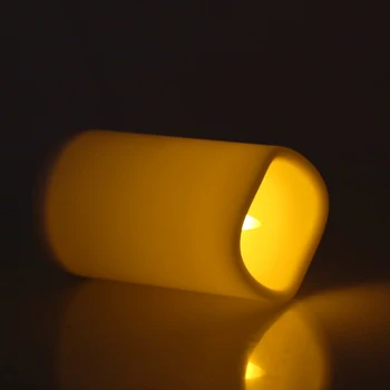 Romantiška Flameless LED Elektroniniai Žvakės Šviesos Vestuvių Kvapus Vaško Namų Dekoro 28TC