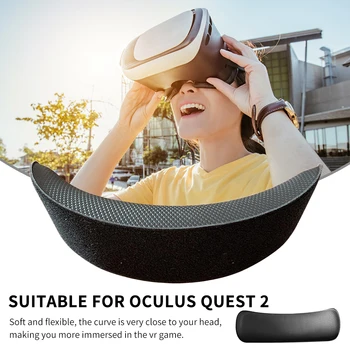 1pair Magija Lipdukas Kempinės Padas atsarginės Dalys, Kvėpuojantis Pagalvėlių, neslidus Juodas VR Priedai Patogus Oculus Quest 2