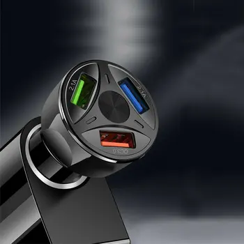 Qc 3.0 Greito Įkrovimo USB Trijų prievadų Automobilinis Įkroviklis Praktiškas Nešiojamas Įkroviklis, Patvarus, Automobilinis Įkroviklis