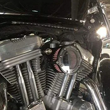 Motociklo Įsiurbimo Filtro Sistema, Oro Filtrų Komplektas Air Cleaner Sportster XL883 XL1200 1993-2016
