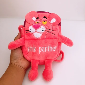 LISM Pink Panther Anime Pliušinis Pečių Maišą Rankinės Animacinių filmų Minkštas Nešti Dėklas Telefono Maišelius Monetų Piniginė Kortelės Vaikas Dovanos