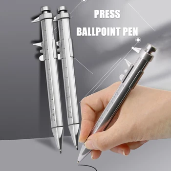 Daugiafunkcis Gelio Rašalo Rašiklis Vernier Suportas Roller Ball Pen Raštinės Reikmenys (Tušinukai Kalibravimas, Matavimo Įrankiai
