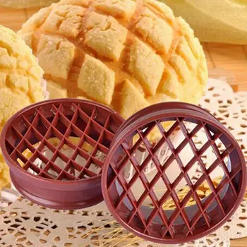 1Pc Plastiko Pyragas, Duonos, Sluoksnį Ananaso Dome Bun Suplėkusios Duonos Tiekimo Stūmoklį Cutter Pelėsių Kepimo Bakeware Grotelės Duonos Formavimo Priemonė