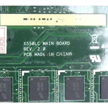 X550LC Nešiojamojo kompiuterio motininė plokštė, skirta ASUS X550LC X550LD A550L Y581L W518L X550LN Bandymo originalus mainboard 4GB-RAM I3-4010U GT720M