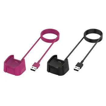Keičiamų USB Įkroviklis Įkrovimo Stovas Laikiklis Kabelio Adapteris Tinka-tiek Versa 2 Smart Apyrankę Žiūrėti Priedai