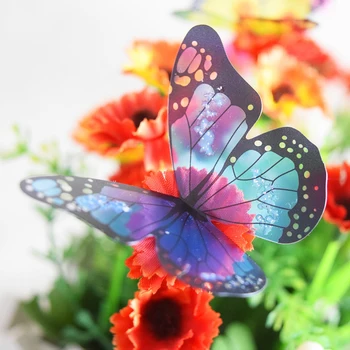 18pcs/daug 3d Crystal Butterfly Siena Lipdukas Gražių Drugelių Art Lipdukai Namų dekoro Lipdukai, vestuvių dekoravimas Ant Sienos