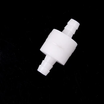 1PCS Baltos Spalvos Plastiko 8mm Vienas Būdas Inline Patikrinti Vožtuvas Kuro Dujų Skystas Vanduo
