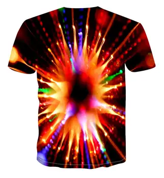2020 naujas pardavimo 3D spausdinimo T-shirt kaukolė Gatvės psichodelinio spalva vyrų ir moterų atsitiktinis hipnotizuojantis mados T-shirt