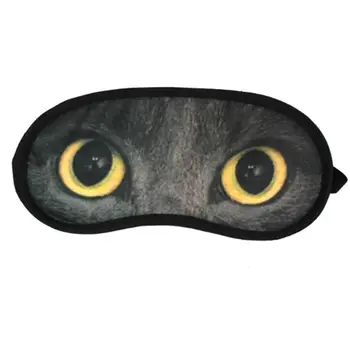 Gyvūnų Katė-Vaizdo Spausdinti Animacinių Filmų Akis Miego Kaukės Kelionės Pagalbos Patogiai Miega Užrištomis Akimis Poilsio Eyeshade Atsitiktinis Stilius
